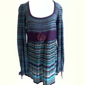 Ladies striped knitted top