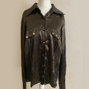 Ladies gold studded metallic shirt